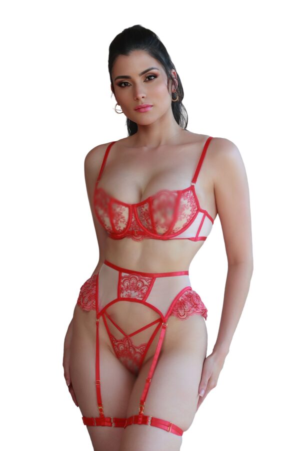 Sexy Latin 3 piece set Red
